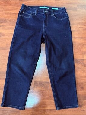 Jones New York Soho Crop Jeans Capri Pants Size 10 MR  Dark Wash Denim Mid Rise